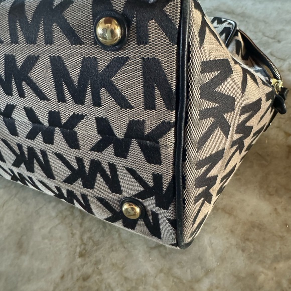 Michael Kors Signature Logo Satchel Bag - Picture 9 of 10
